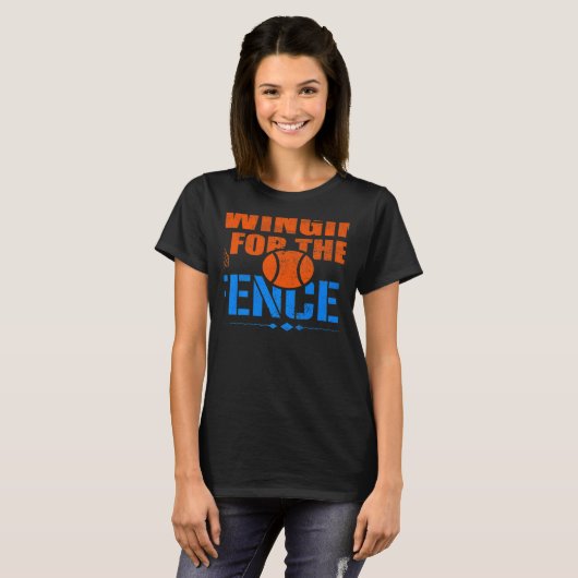 Swinging For the Fences Baseball Cute Meme  1 Tシャツ (正面フル)