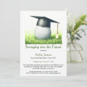 Swinging into the Future  A Golf-Themed GraduatioN 招待状 (スタンド正面)