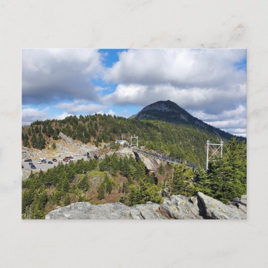 Swinging Suspension Bridge Grandfather Mountain NC ポストカード (正面)