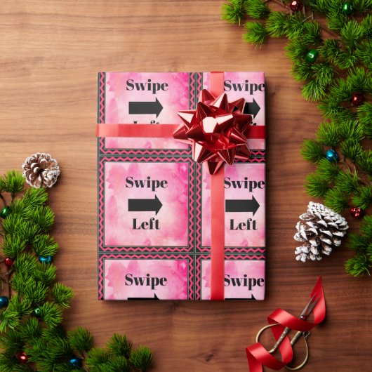 Swipe Left Wrapping Paper ラッピングペーパー (クリスマスギフト)