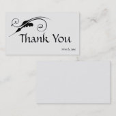 Swirlエレガント Thank You名刺 名刺 (正面/裏面)