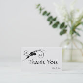 Swirlエレガント Thank You名刺 名刺 (スタンド正面)