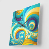 Swirl スクエア壁時計 (傾斜)