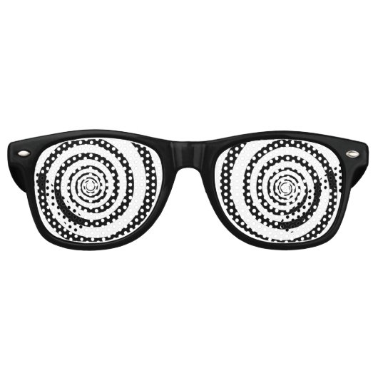 Swirl Eyes Party Sunglasses レトロサングラス (正面)