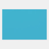 Swirl Floral Tile Pattern – in blue ラッピングペーパーシート (正面2)