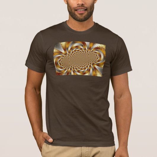 Swirl Fractal 1 – フラクタルTシャツ Tシャツ (正面)