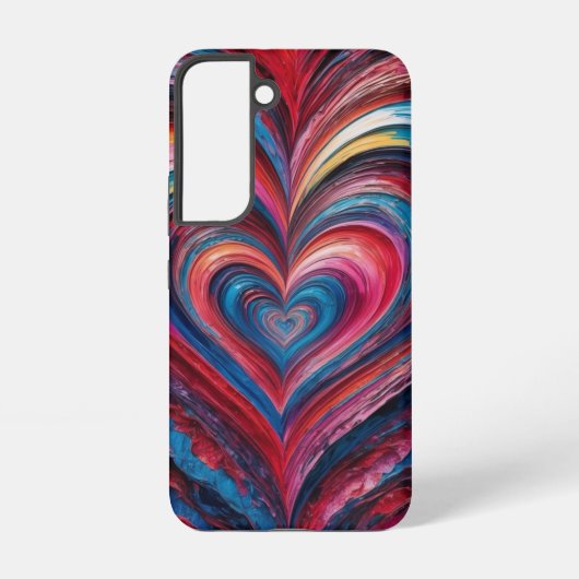 Swirl Heart Layers Samsung Galaxyケース (裏面)