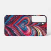 Swirl Heart Layers Samsung Galaxyケース (裏面横)