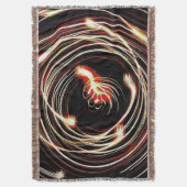 Swirl Motion Burst – Premium Woven Blanket スローブランケット (正面縦)
