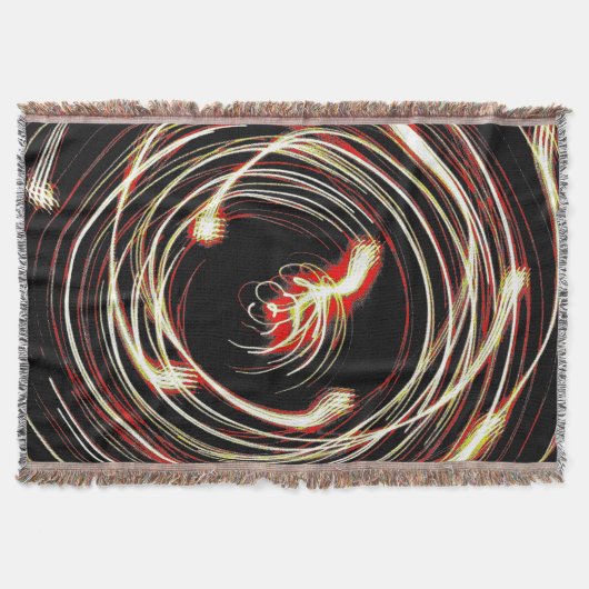 Swirl Motion Burst – Premium Woven Blanket スローブランケット (正面)