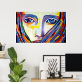 Swirl Print ポスター (ホームオフィス)