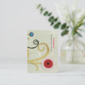 Swirl Red Poppy名刺 名刺 (スタンド正面)