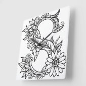 Swirl.S スクエア壁時計 (傾斜)