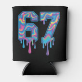 Swirl Six Seven Drip 6 7 Meme Gen Alpha Slang  缶クーラー (正面)