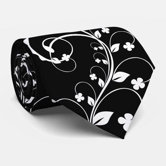 swirl_white ネクタイ (ロール)