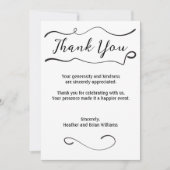 Swirl with写真 サンキューカード (正面)