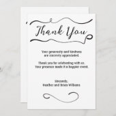 Swirl with写真 サンキューカード (正面/裏面)