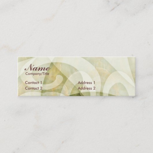 SWIRLCURLSのプロフィールカード スキニー名刺 (正面)