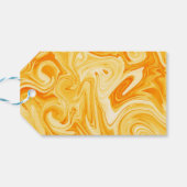 Swirled Paint Art Colorful Modern Artisan Fun ギフトタグ (裏面横)