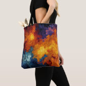 Swirling Elemental Nebula Abstract トートバッグ (クローズアップ)