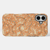 Swirling Orange Leaves on Beige Background Case-Mate iPhoneケース (裏面 (横))