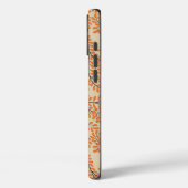 Swirling Orange Leaves on Beige Background Case-Mate iPhoneケース (裏面 / 左)