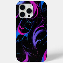 💫 Swirling Pink & Violet Pattern - Elegant & Myst iPhone 15 Pro Maxケース