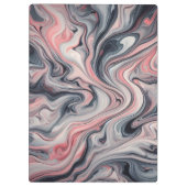 Swirling Shades of Pink, Grey, and White クリップボード (裏面)
