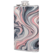 Swirling Shades of Pink, Grey, and White フラスク (左)
