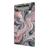 Swirling Shades of Pink, Grey, and White ミニクリップボード (アングル2)