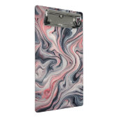 Swirling Shades of Pink, Grey, and White ミニクリップボード (アングル)
