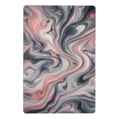 Swirling Shades of Pink, Grey, and White ミニクリップボード (裏面)