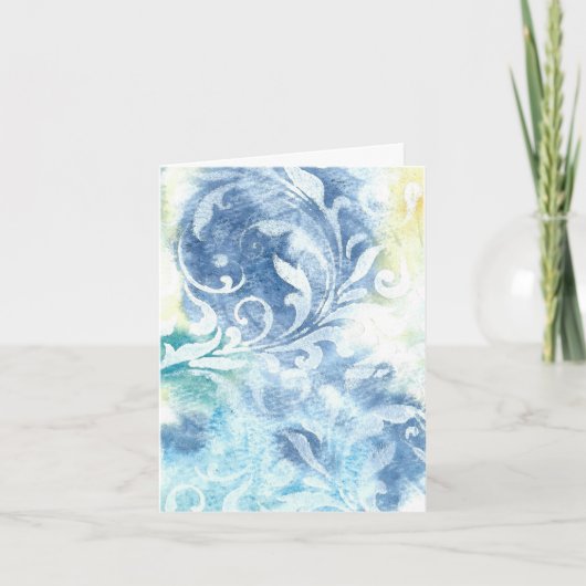 'Swirls'すべての行事カード サンキューカード (正面)