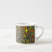Swirls 熱狂する Espresso Mug、抽象デザイン エスプレッソカップ (右)