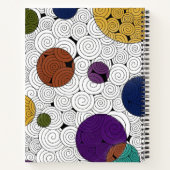 Swirls and Circlesノートブック ノートブック (裏面)