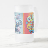 Swirls on the Mug フロストグラスビールジョッキ (正面右)