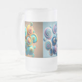 Swirls on the Mug フロストグラスビールジョッキ (正面左)
