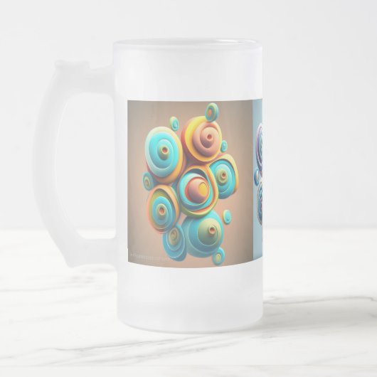 Swirls on the Mug フロストグラスビールジョッキ (左)