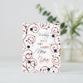 Swirls & Stars Happy New Year Postcards シーズンポストカード (スタンド正面)