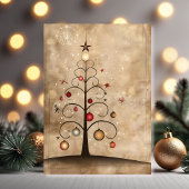 Swirly Christmas Tree Magic with Dancing Ornament  カード