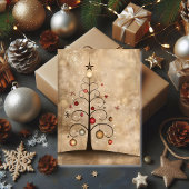 Swirly Christmas Tree Magic with Dancing Ornament  カード