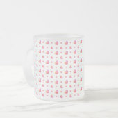 Swirly Heart フロストグラスマグカップ (正面左)