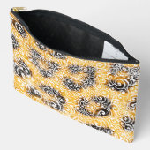 Swirly Leopard Pattern アクセサリーポーチ (見開き)