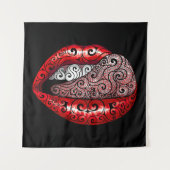 Swirly Precious Tongue タペストリー (正面)