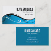 Swirlygigのくもの巣デザイナー名刺のテンプレート 名刺 (正面/裏面)