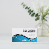 Swirlygigのくもの巣デザイナー名刺のテンプレート 名刺 (スタンド正面)