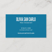 Swirlygigのくもの巣デザイナー名刺のテンプレート 名刺 (裏面)