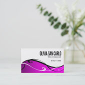 Swirlygigのくもの巣デザイナー名刺のテンプレート 名刺 (スタンド正面)