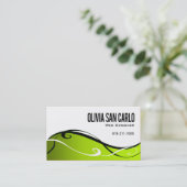 Swirlygigのくもの巣デザイナー名刺のテンプレート 名刺 (スタンド正面)