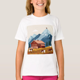Swiss Alpine Scene Tシャツ